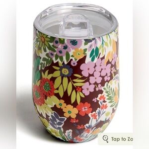 BRAND NEW Vera Bradley 12 ounce Tumbler in Evening Garden pattern